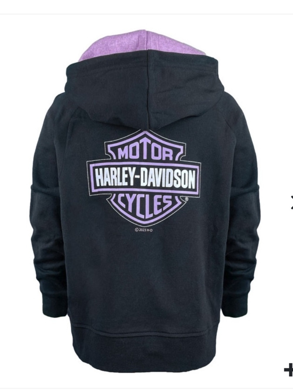 Harley-Davidson Bar & Shield Knit Zip-Up unisex Kids Hoodie Size 6-7